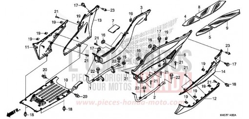 UNTERSTE STUFE/GEHAEUSEUNTERTEIL (NSS125DF/ADF/ADH) NSS125ADH de 2017